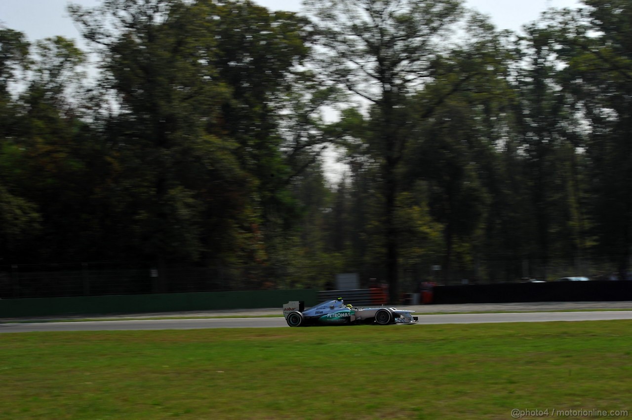 GP ITALIA, 08.09.2012- Prove Libere 3, Nico Rosberg (GER) Mercedes AMG F1 W03 