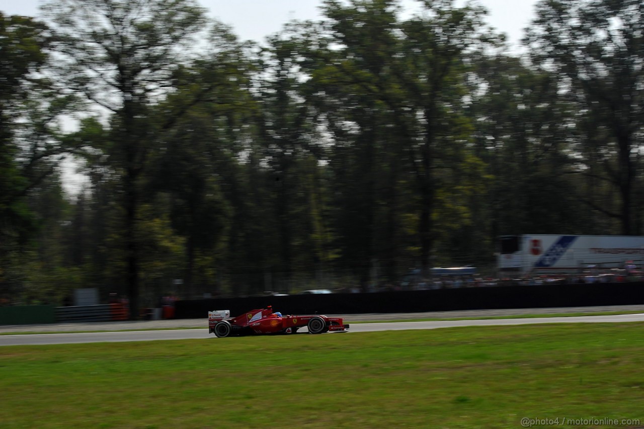 GP ITALIA, 08.09.2012- Prove Libere 3, Fernando Alonso (ESP) Ferrari F2012 