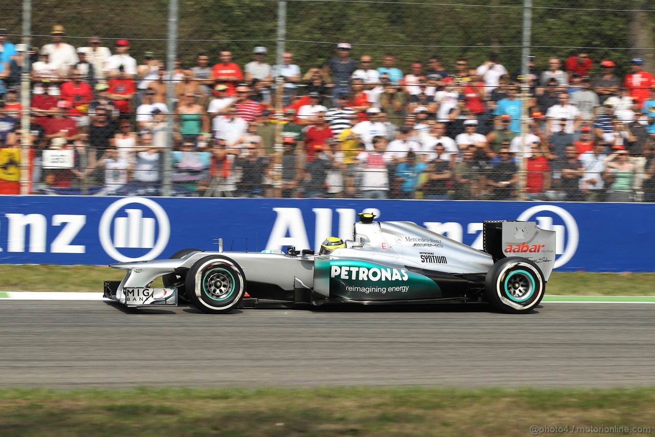 GP ITALIA, 08.09.2012- Prove Libere 3, Nico Rosberg (GER) Mercedes AMG F1 W03 