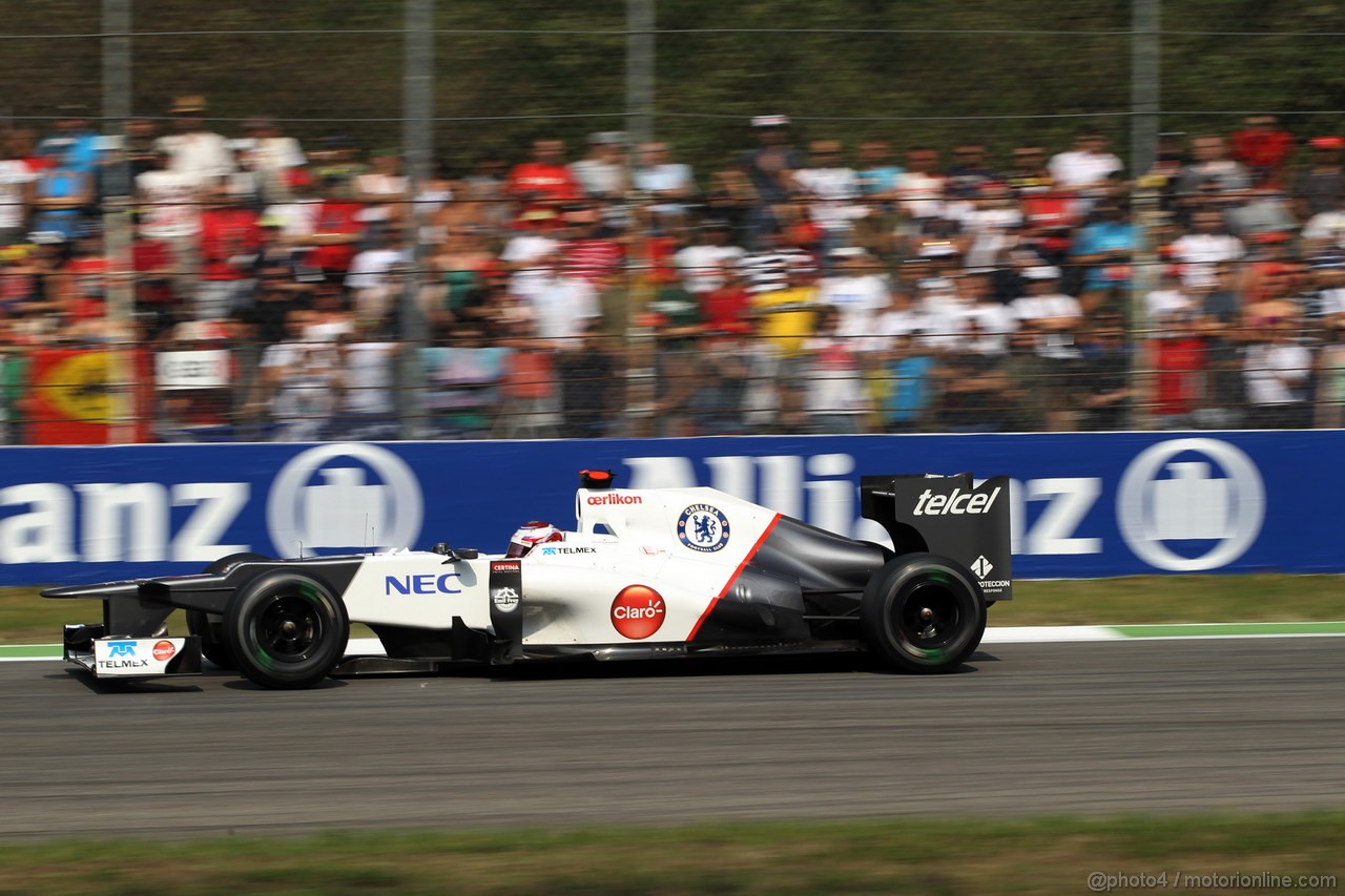 GP ITALIA, 08.09.2012- Prove Libere 3, Kamui Kobayashi (JAP) Sauber F1 Team C31 