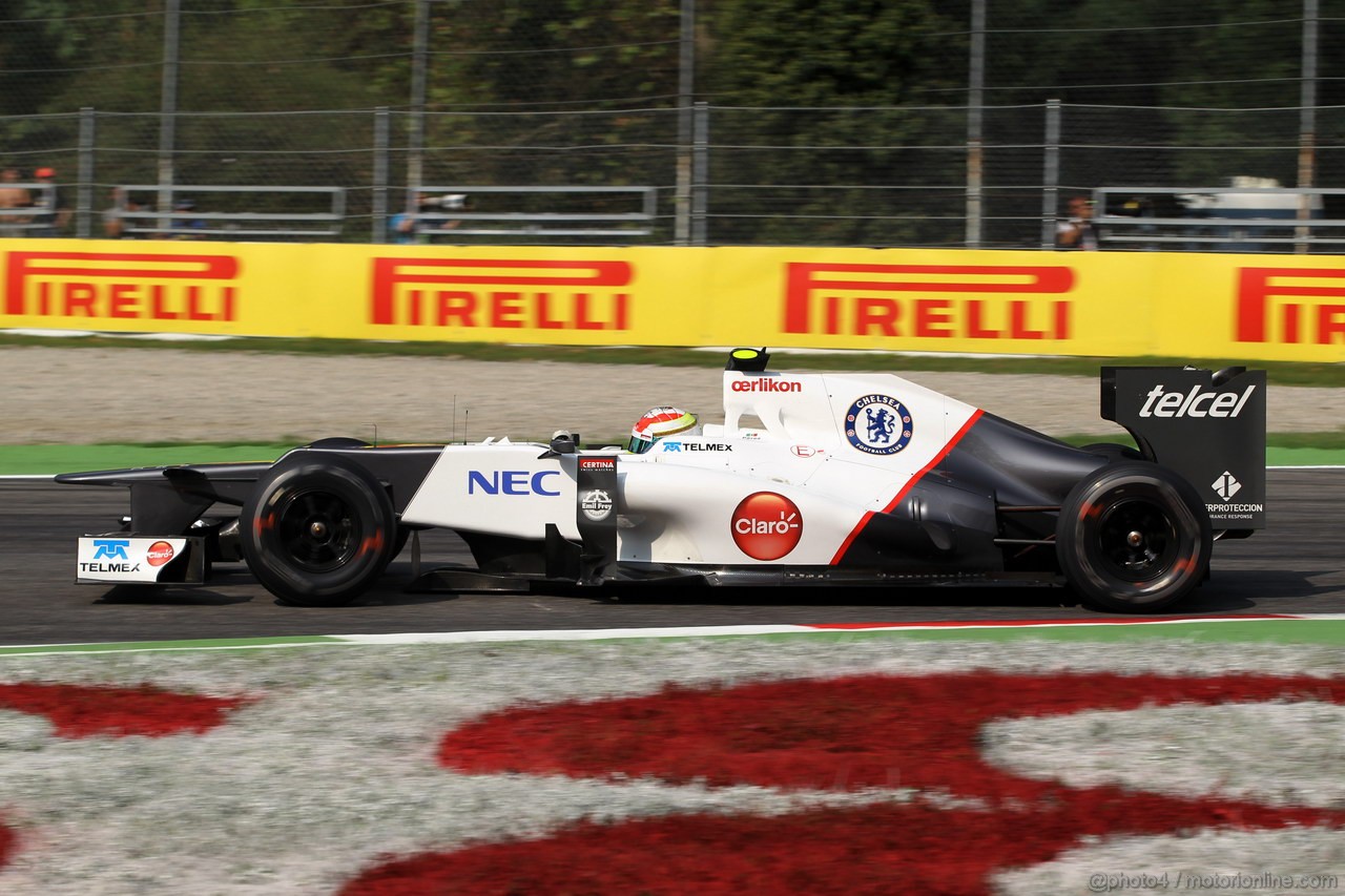 GP ITALIA, 08.09.2012- Prove Libere 3, Sergio Prez (MEX) Sauber F1 Team C31