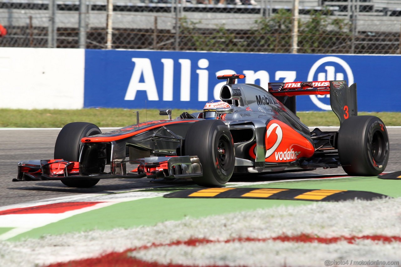 GP ITALIA, 08.09.2012- Prove Libere 3, Jenson Button (GBR) McLaren Mercedes MP4-27 