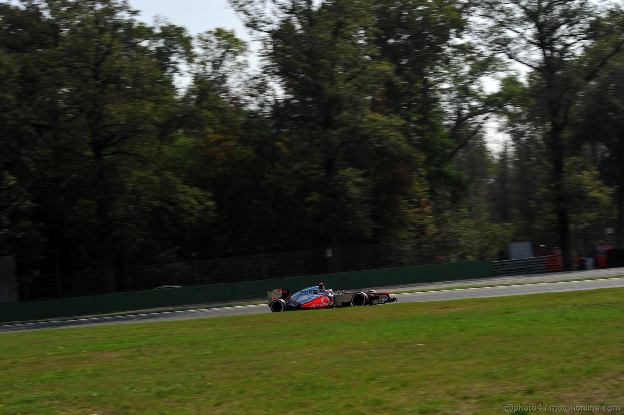 GP ITALIA, 08.09.2012- Prove Libere 3, Jenson Button (GBR) McLaren Mercedes MP4-27 