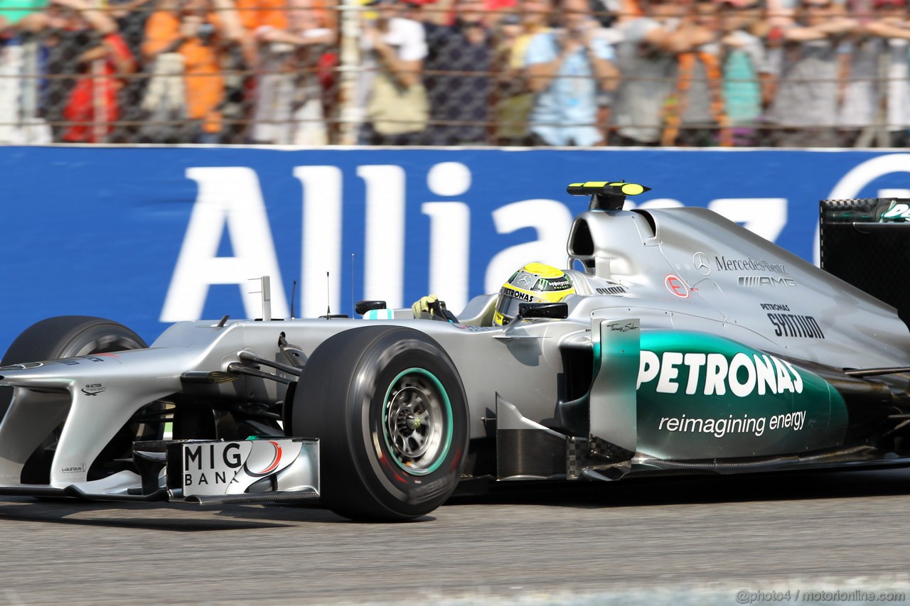 GP ITALIA, 08.09.2012- Prove Libere 3, Nico Rosberg (GER) Mercedes AMG F1 W03 