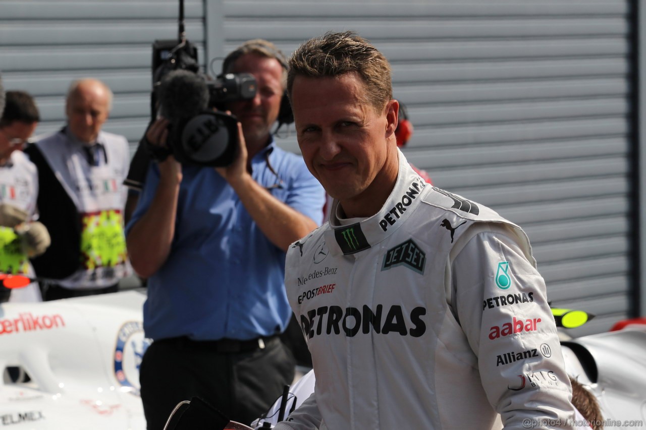 GP ITALIA, 08.09.2012- Qualifiche, Michael Schumacher (GER) Mercedes AMG F1 W03 