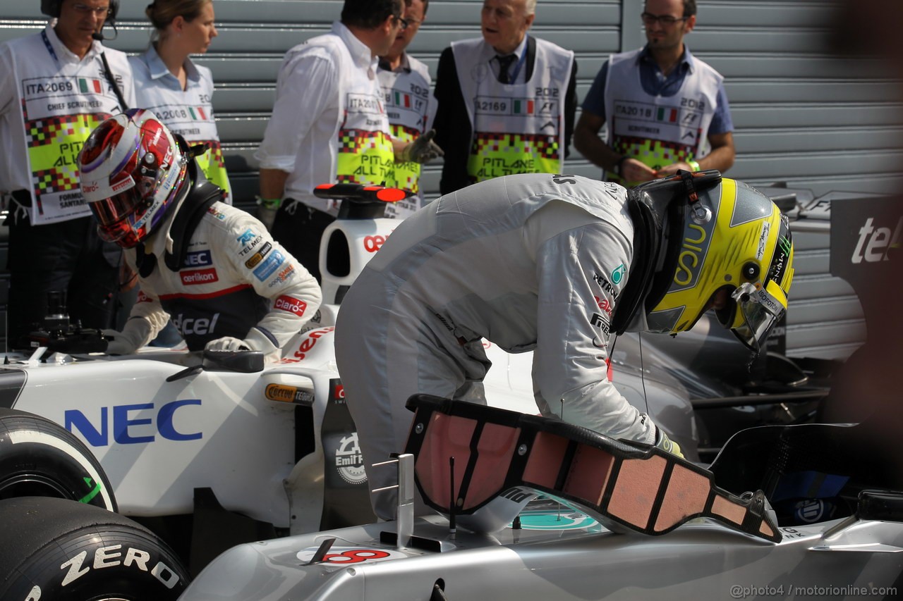 GP ITALIA, 08.09.2012- Qualifiche, Nico Rosberg (GER) Mercedes AMG F1 W03 