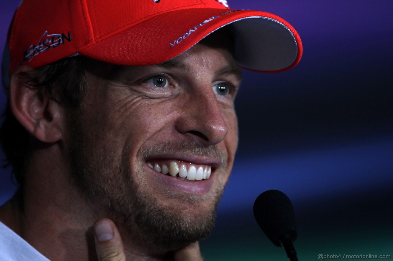 GP ITALIA, 08.09.2012- Qualifiche, Conferenza Stampa, Jenson Button (GBR) McLaren Mercedes MP4-27 