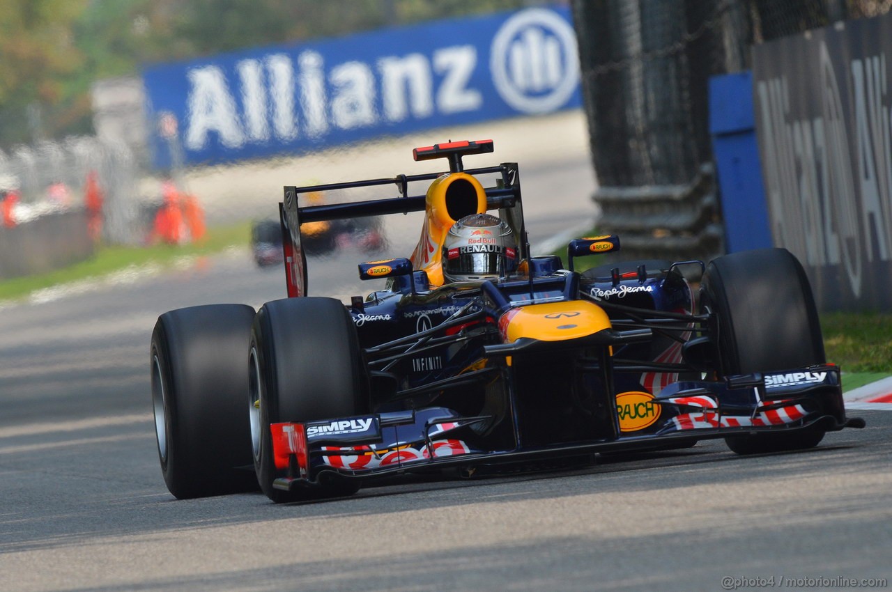 GP ITALIA, 08.09.2012- Qualifiche, Sebastian Vettel (GER) Red Bull Racing RB8 