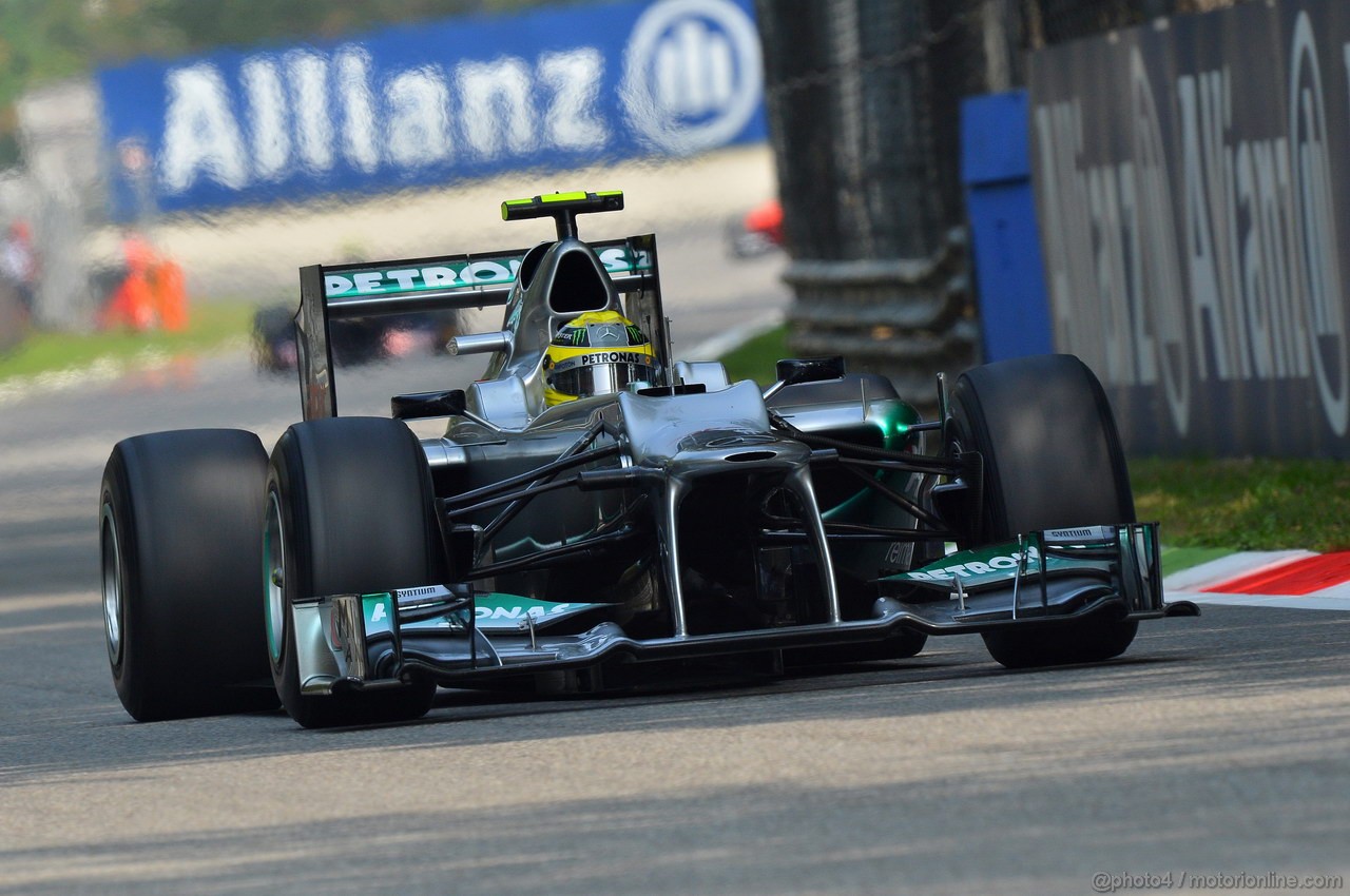 GP ITALIA, 08.09.2012- Qualifiche, Nico Rosberg (GER) Mercedes AMG F1 W03 