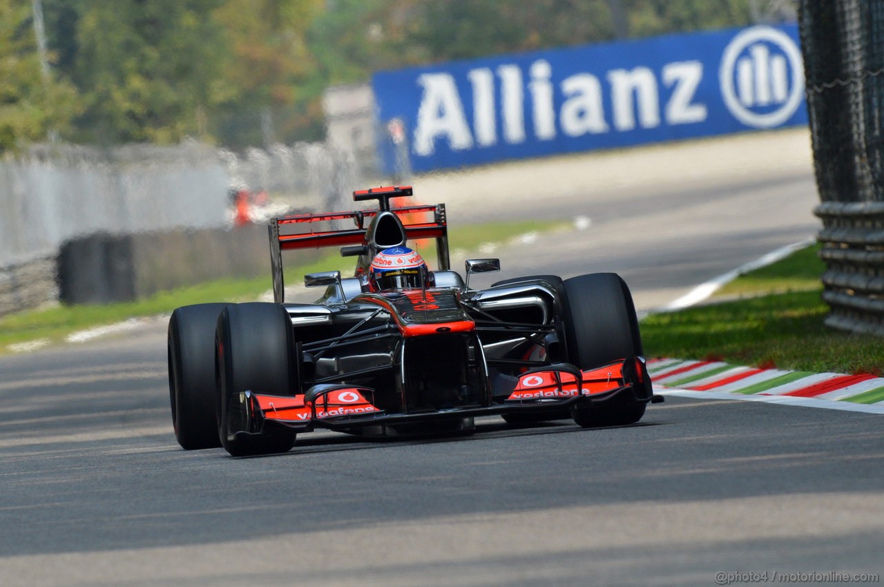 GP ITALIA, 08.09.2012- Qualifiche, Jenson Button (GBR) McLaren Mercedes MP4-27 