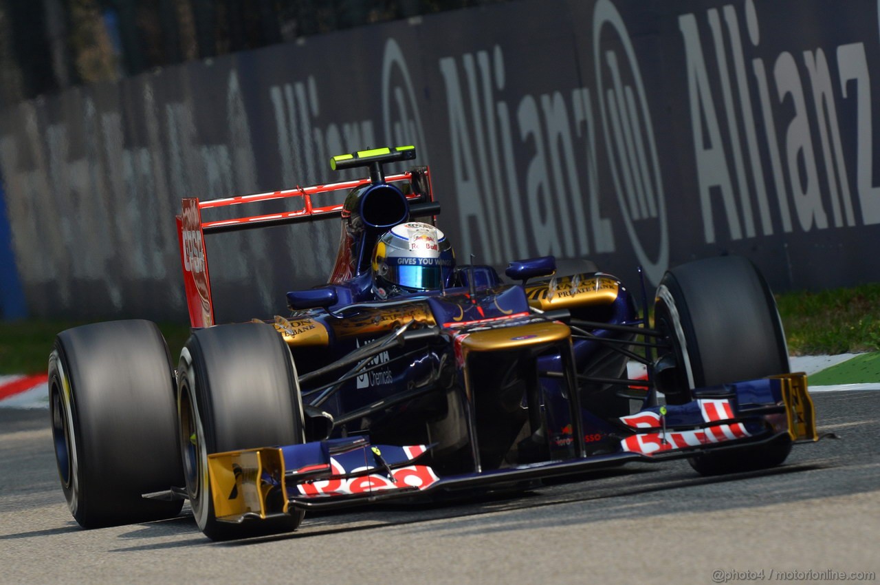 GP ITALIA, 08.09.2012- Qualifiche, Jean-Eric Vergne (FRA) Scuderia Toro Rosso STR7 