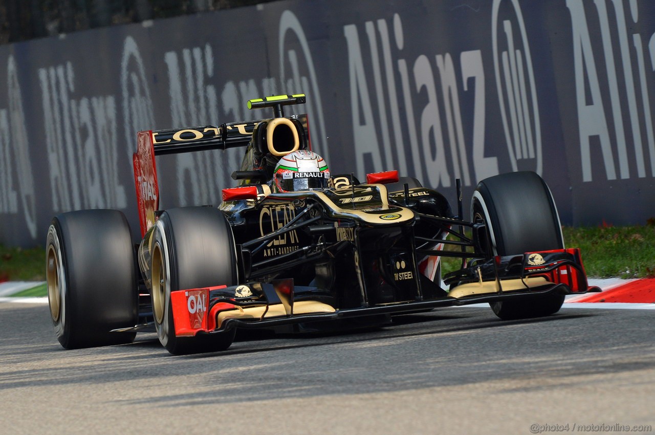 GP ITALIA, 08.09.2012- Qualifiche, Jerome D'Ambrosio (BEL), Lotus F1 Team E20 