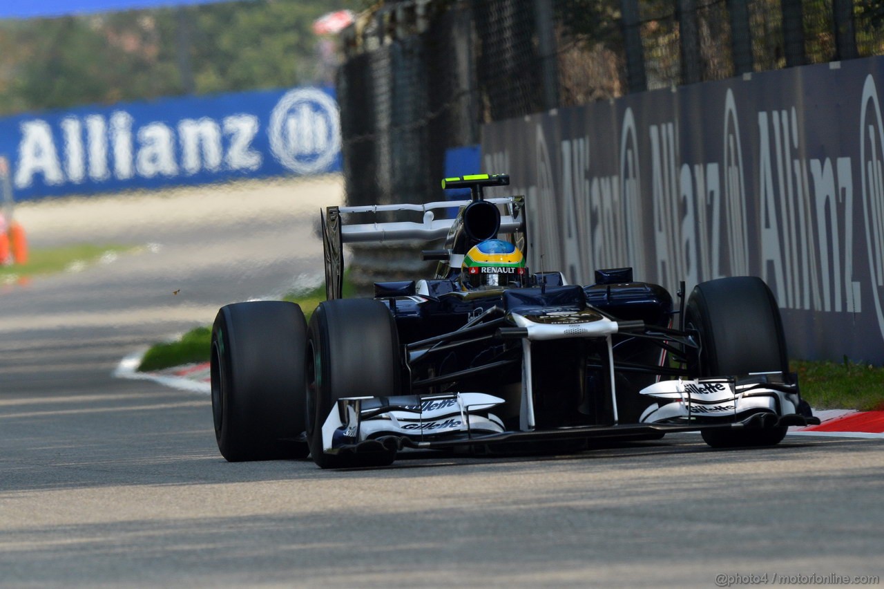 GP ITALIA, 08.09.2012- Qualifiche, Bruno Senna (BRA) Williams F1 Team FW34 