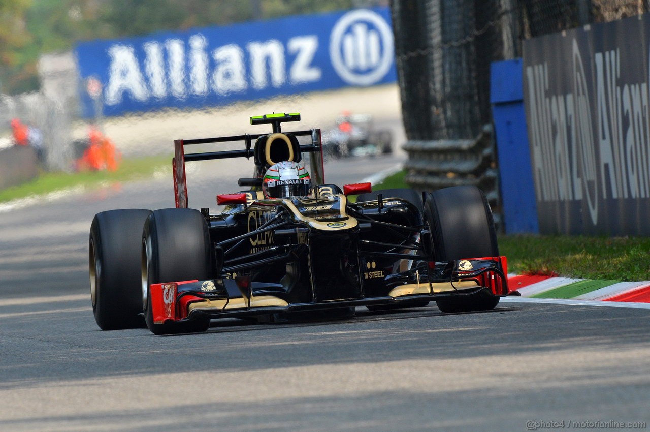 GP ITALIA, 08.09.2012- Qualifiche, Jerome D'Ambrosio (BEL), Lotus F1 Team E20 