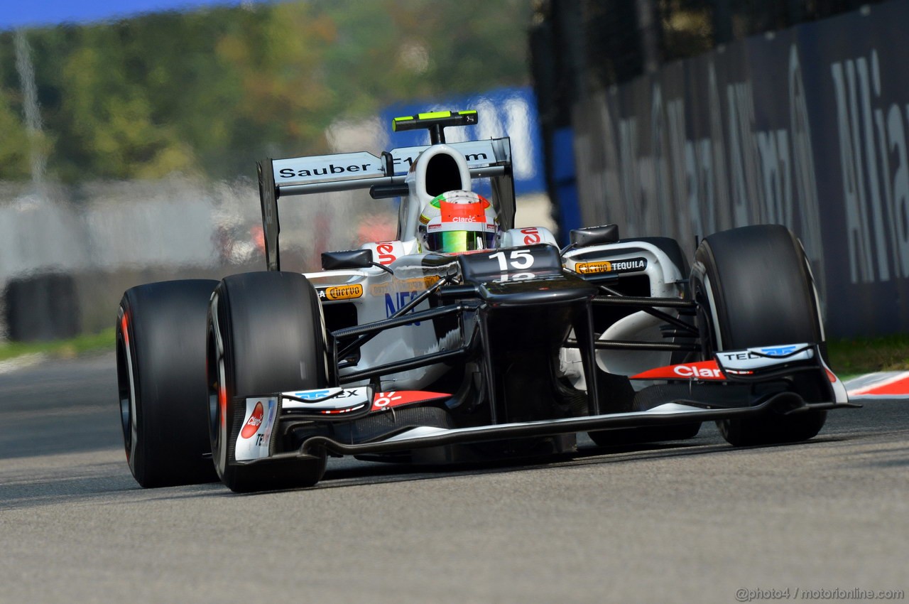 GP ITALIA, 08.09.2012- Qualifiche, Sergio Prez (MEX) Sauber F1 Team C31 