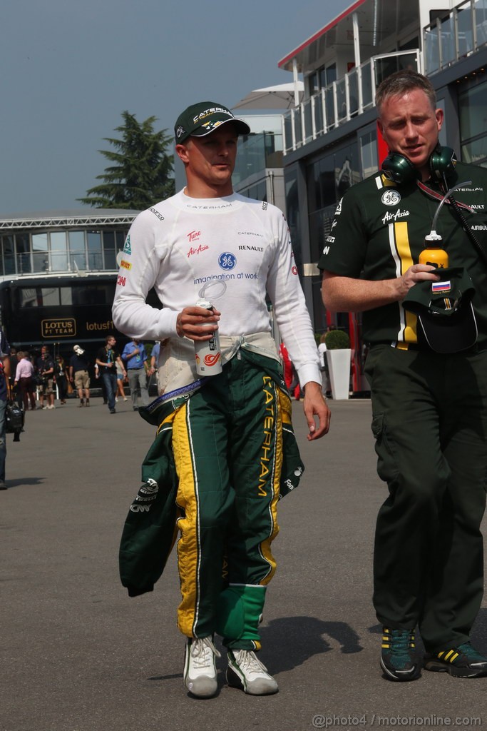 GP ITALIA, 08.09.2012- Qualifiche, Heikki Kovalainen (FIN) Caterham F1 Team CT01 