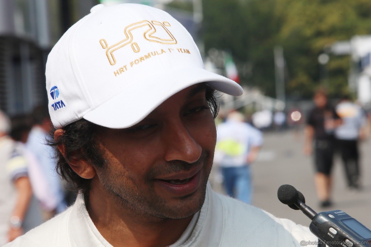 GP ITALIA, 08.09.2012- Qualifiche, Narain Karthikeyan (IND) HRT Formula 1 Team F112 