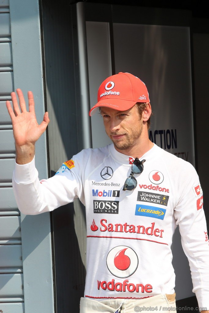 GP ITALIA, 08.09.2012- Qualifiche, secondo Jenson Button (GBR) McLaren Mercedes MP4-27 