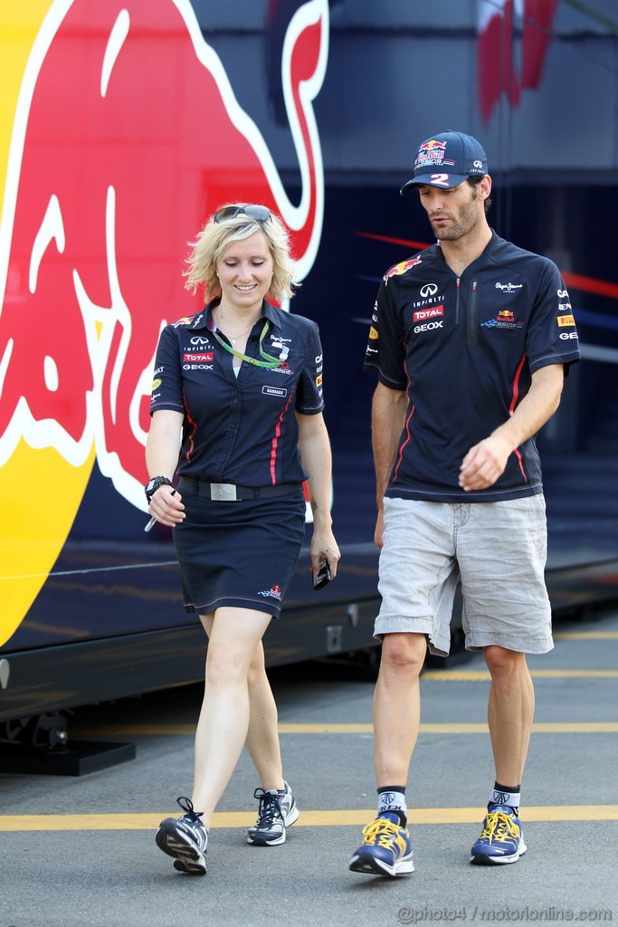 GP ITALIA, 08.09.2012- Mark Webber (AUS) Red Bull Racing RB8 