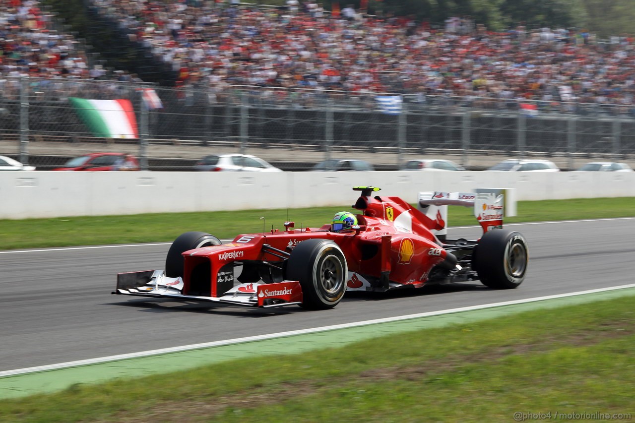 GP ITALIA, 08.09.2012- Felipe Massa (BRA) Ferrari F2012 