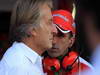 GP ITALIA, 08.09.2012- Free Practice 3, Luca Cordero di Montezemolo (ITA), President Ferrari  e Marc Gene (ESP), Test Driver Ferrari 