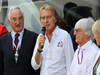 GP ITALIA, 08.09.2012-  Alberto Bombassei (ITA) Brembo CEO presents Bernie Ecclestone (GBR) CEO Formula One Group (FOM) with a special Brembo brake to commemorate the 50th anniversary of the company