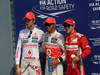 GP ITALIA, 08.09.2012- Qualifiche, secondo Jenson Button (GBR) McLaren Mercedes MP4-27, Lewis Hamilton (GBR) McLaren Mercedes MP4-27 pole position e terzo Felipe Massa (BRA) Ferrari F2012 
