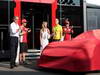 GP ITALIA, 08.09.2012- Benjamin Sloss Treynor (USA) Vice-President Google Management Group is presented with a Ferrari 512 he won in an auction to raise funds for victims of the Italian earthquake by Luca di Montezemolo (ITA) Ferrari President; Fernando Alonso (ESP) Ferrari; e Felipe Massa (BRA) Ferrari.