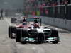 GP ITALIA, 08.09.2012- Qualifiche, Michael Schumacher (GER) Mercedes AMG F1 W03 davanti a Fernando Alonso (ESP) Ferrari F2012 