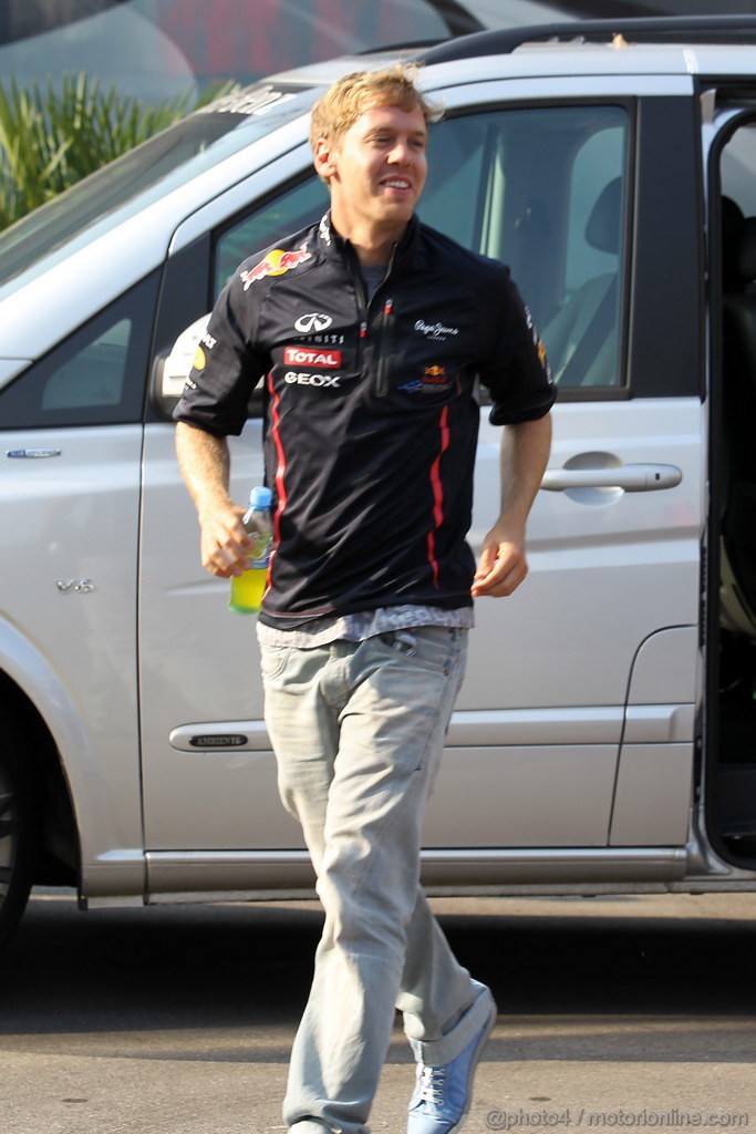 GP ITALIA, 07.09.2012- Sebastian Vettel (GER) Red Bull Racing RB8 