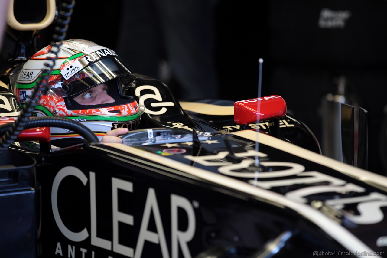 GP ITALIA, 07.09.2012- Prove Libere 1, Jerome D'Ambrosio (BEL), Lotus F1 Team E20