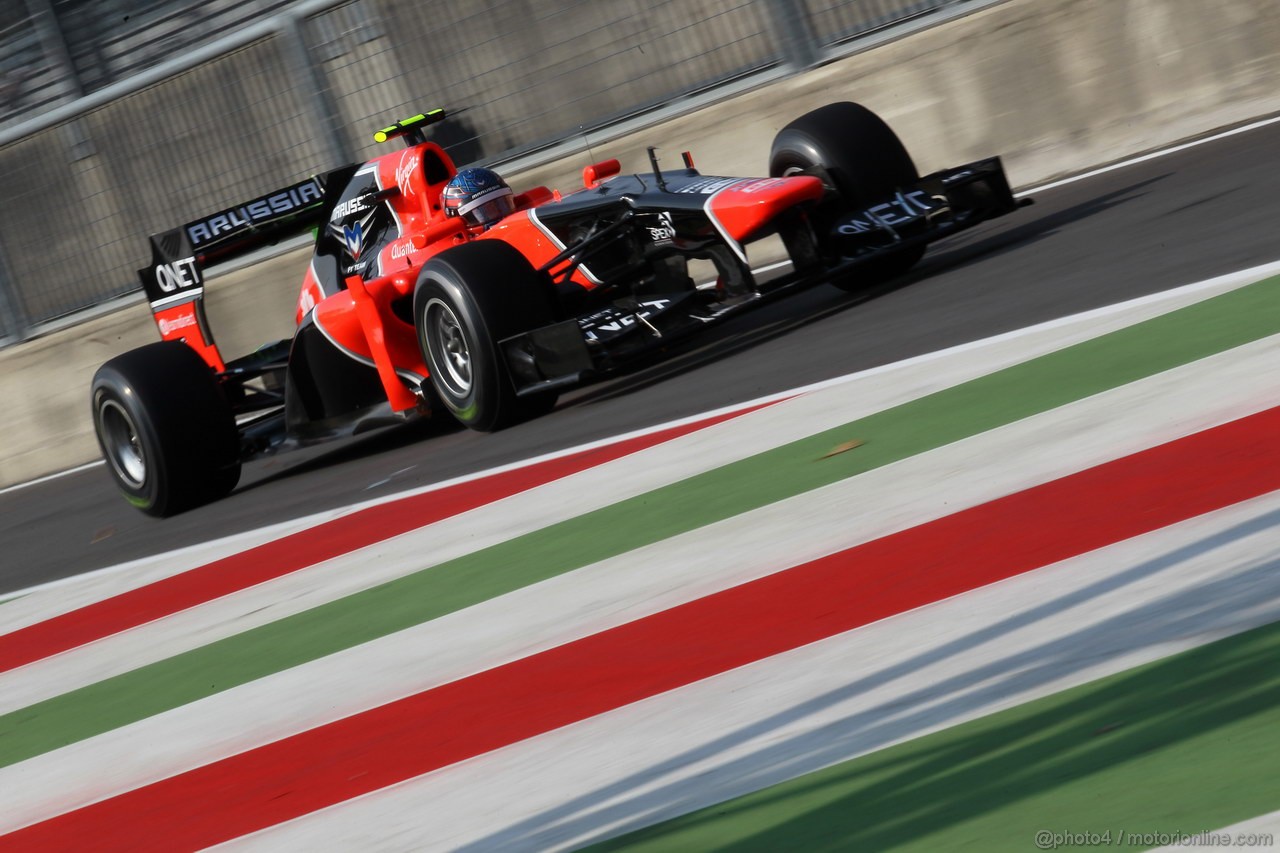 GP ITALIA, 07.09.2012- Prove Libere 1, Charles Pic (FRA) Marussia F1 Team MR01 