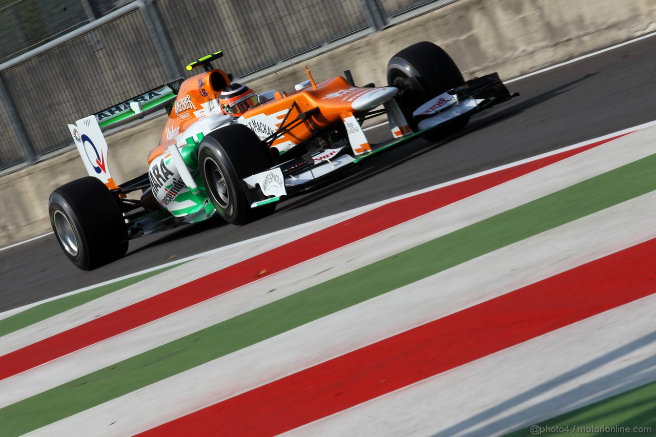 GP ITALIA, 07.09.2012- Prove Libere 1, Nico Hulkenberg (GER) Sahara Force India F1 Team VJM05 