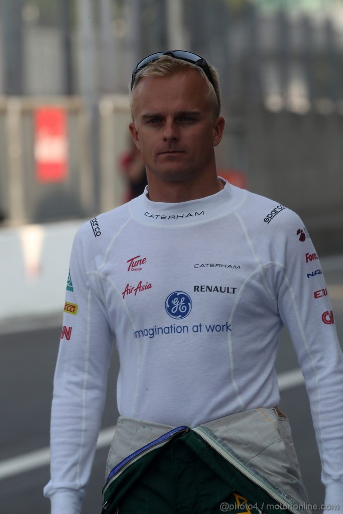 GP ITALIA, 07.09.2012- Prove Libere 1, Heikki Kovalainen (FIN) Caterham F1 Team CT01 