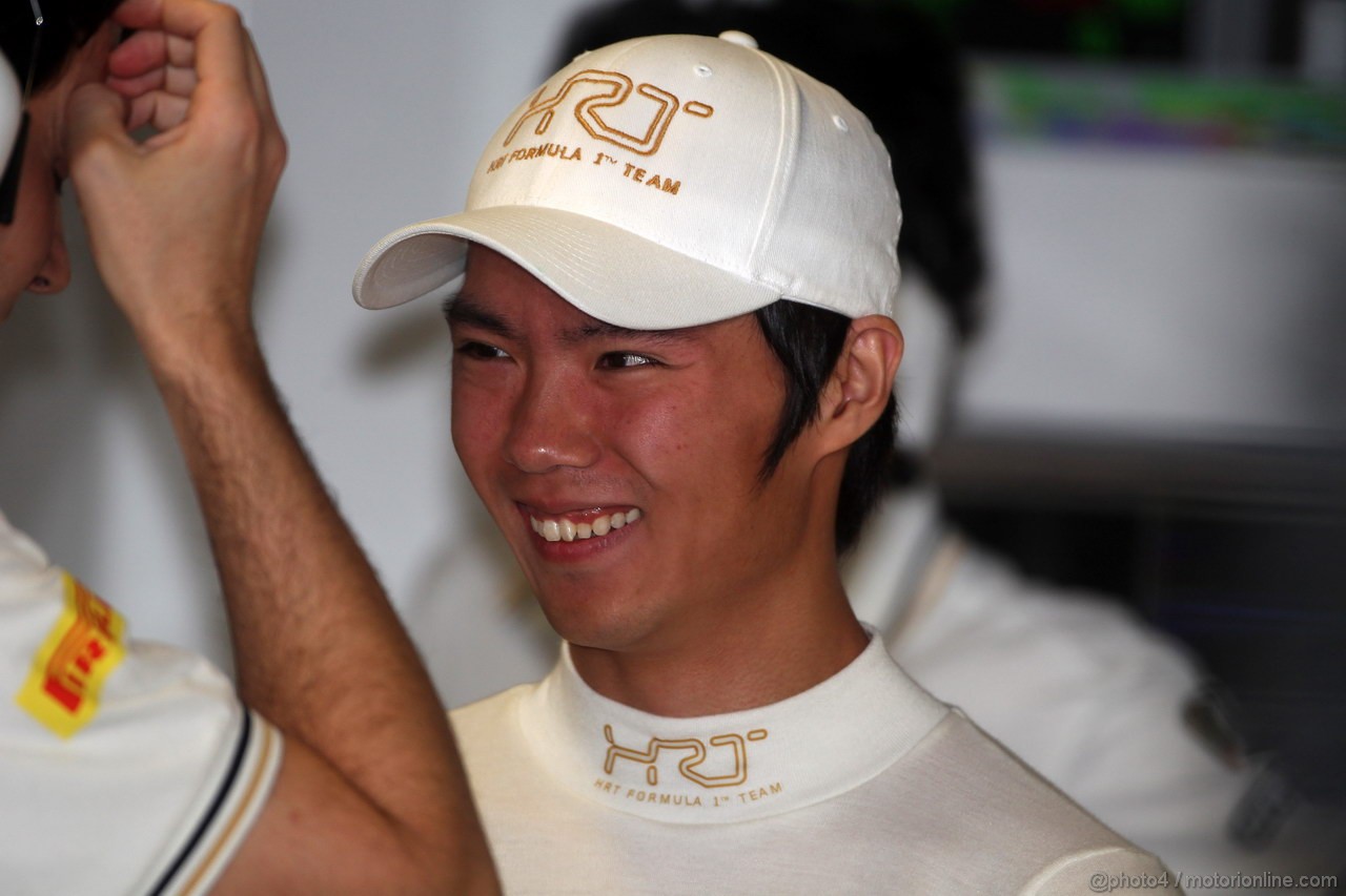 GP ITALIA, 07.09.2012- Prove Libere 1, Ma Qing Hua (CHI), Test Driver, HRT Formula 1 Team F112  