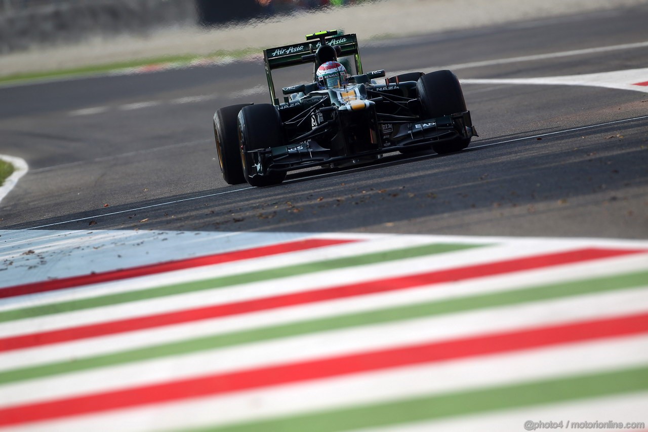 GP ITALIA, 07.09.2012- Prove Libere 1, Vitaly Petrov (RUS) Caterham F1 Team CT01 