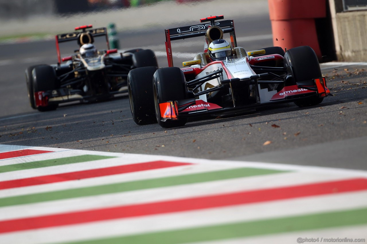 GP ITALIA, 07.09.2012- Prove Libere 1,Pedro de la Rosa (ESP) HRT Formula 1 Team F112 