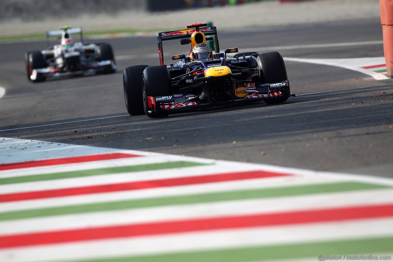GP ITALIA, 07.09.2012- Prove Libere 1, Sebastian Vettel (GER) Red Bull Racing RB8 