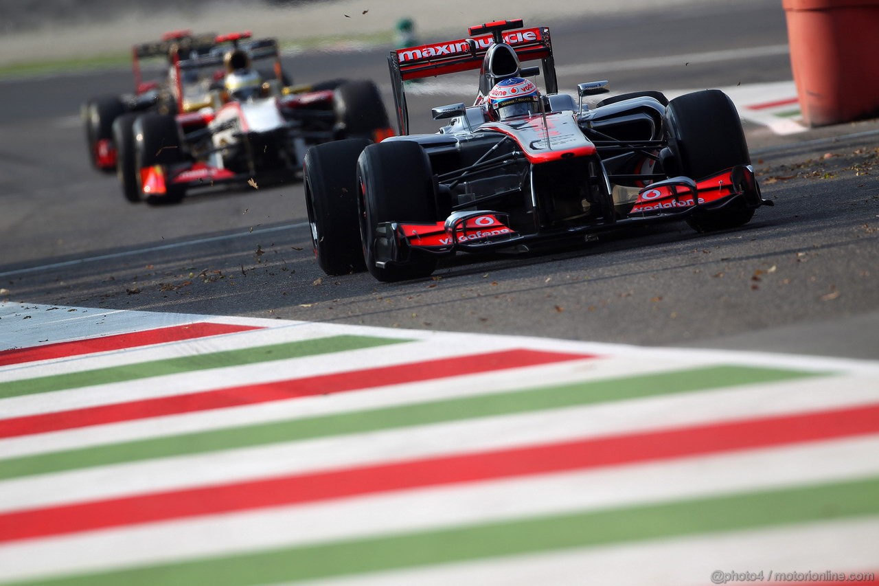 GP ITALIA, 07.09.2012- Prove Libere 1, Jenson Button (GBR) McLaren Mercedes MP4-27 