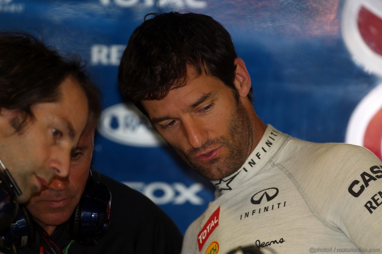 GP ITALIA, 07.09.2012- Prove Libere 1, Mark Webber (AUS) Red Bull Racing RB8 