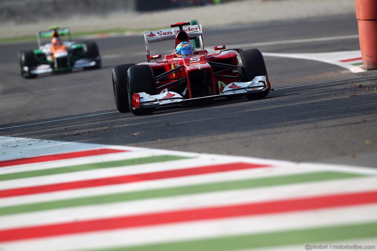 GP ITALIA, 07.09.2012- Prove Libere 1, Fernando Alonso (ESP) Ferrari F2012 