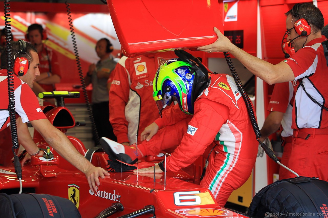 GP ITALIA, 07.09.2012- Prove Libere 1, Felipe Massa (BRA) Ferrari F2012 