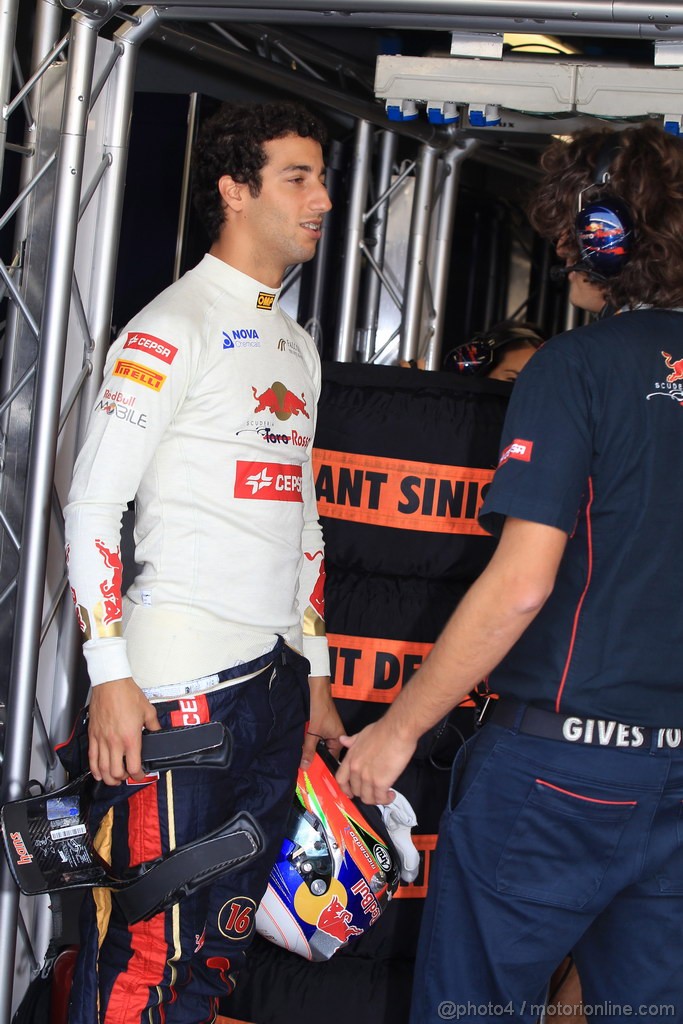 GP ITALIA, 07.09.2012- Prove Libere 1, Daniel Ricciardo (AUS) Scuderia Toro Rosso STR7