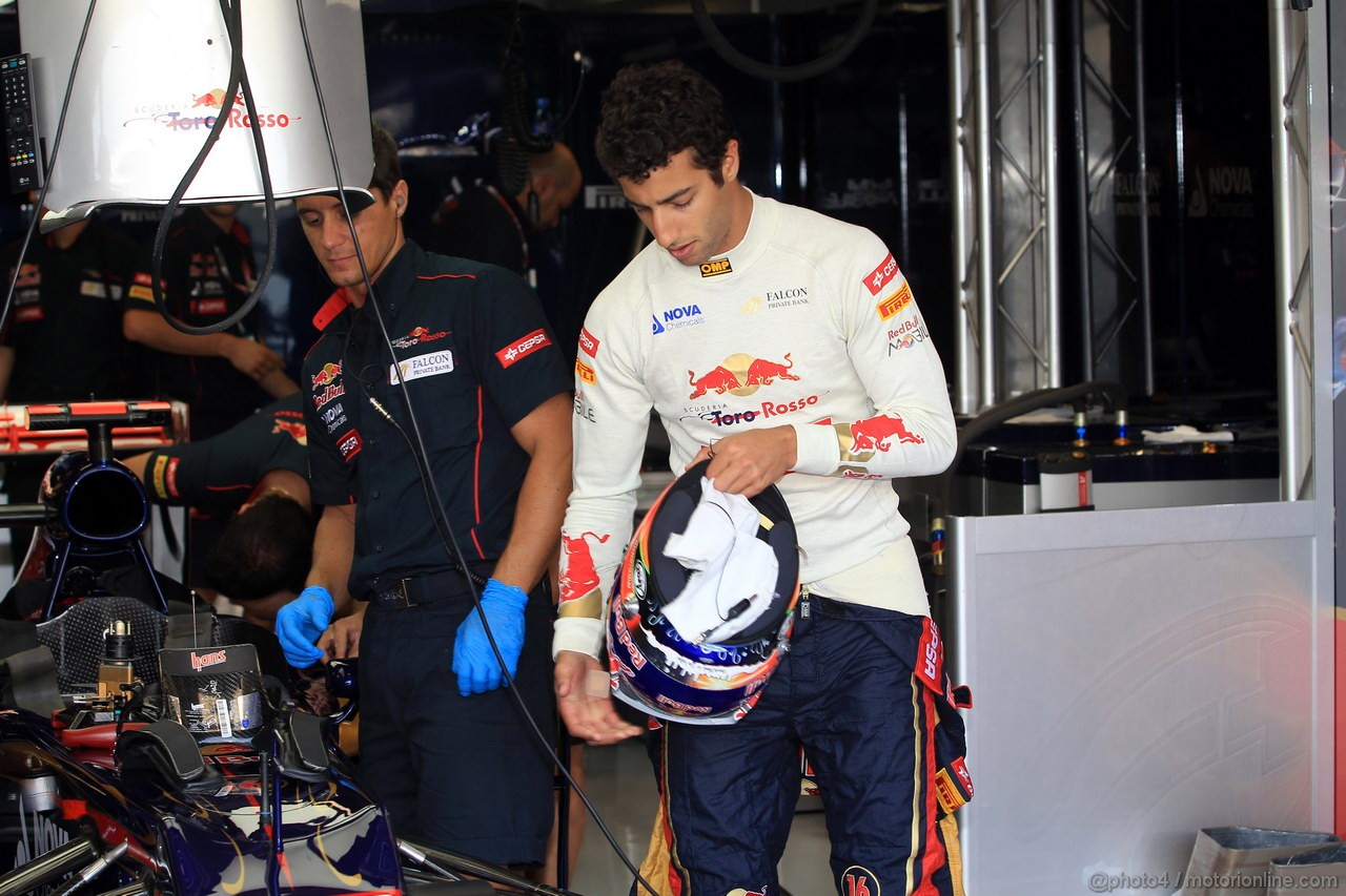 GP ITALIA, 07.09.2012- Prove Libere 1, Daniel Ricciardo (AUS) Scuderia Toro Rosso STR7