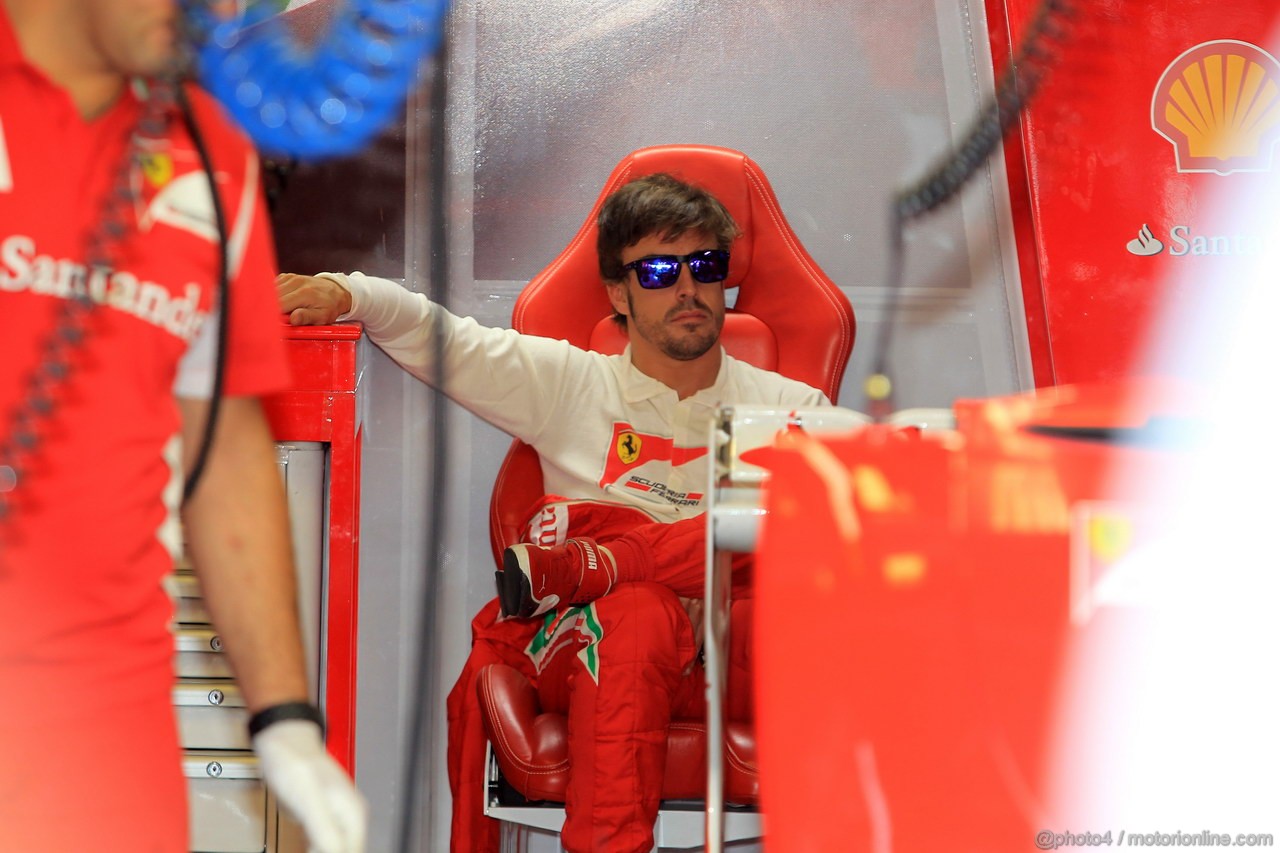 GP ITALIA, 07.09.2012- Prove Libere 1, Fernando Alonso (ESP) Ferrari F2012