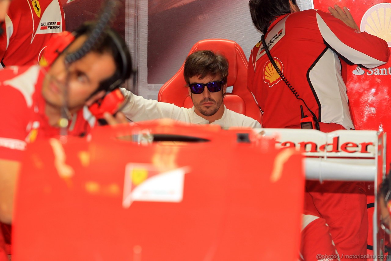 GP ITALIA, 07.09.2012- Prove Libere 1, Fernando Alonso (ESP) Ferrari F2012 