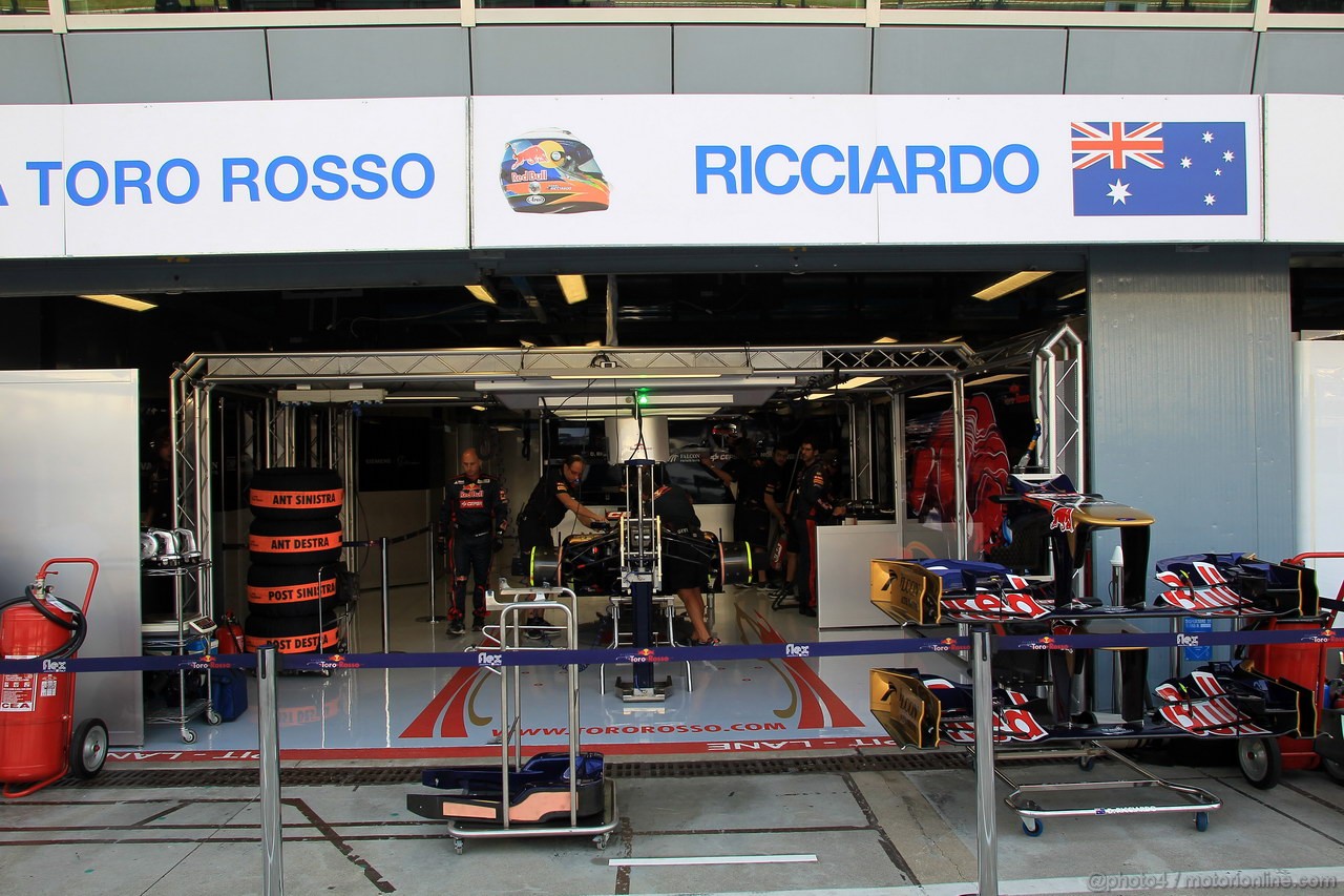 GP ITALIA, 07.09.2012- Prove Libere 1, Daniel Ricciardo (AUS) Scuderia Toro Rosso STR7 