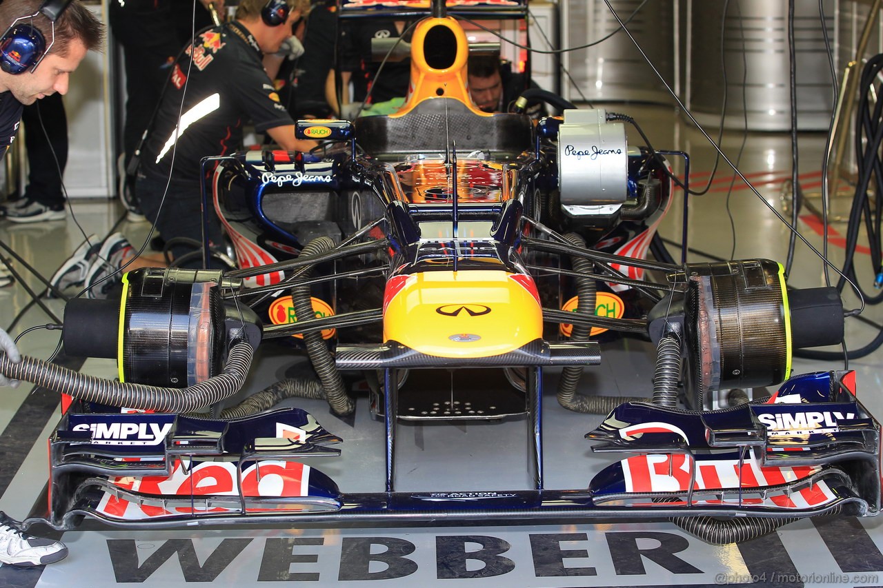 GP ITALIA, 07.09.2012- Prove Libere 1, Mark Webber (AUS) Red Bull Racing RB8 