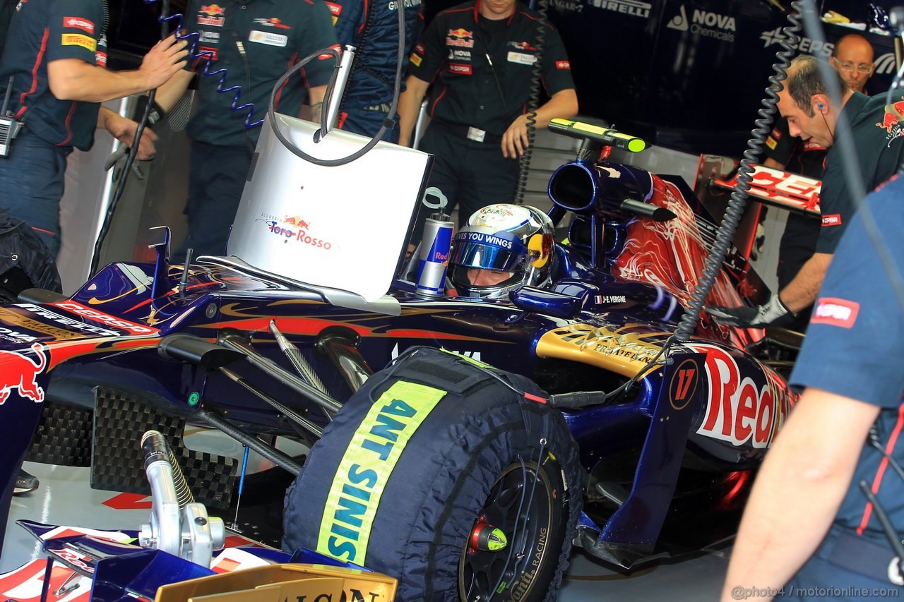 GP ITALIA, 07.09.2012- Prove Libere 1, Jean-Eric Vergne (FRA) Scuderia Toro Rosso STR7