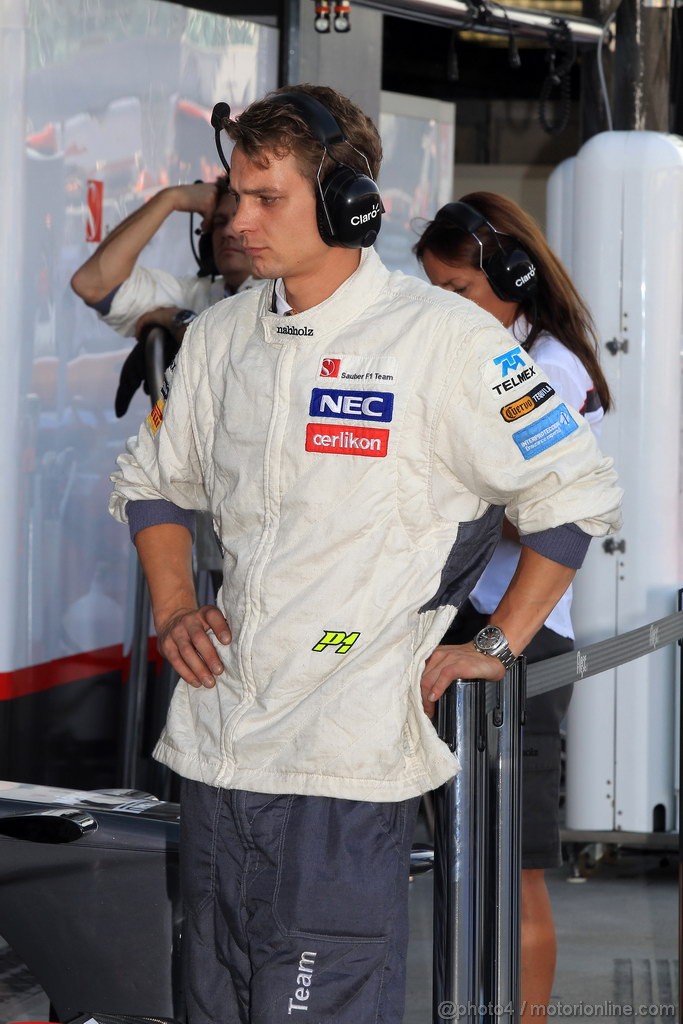 GP ITALIA, 07.09.2012- Prove Libere 1, Mechanic Sauber